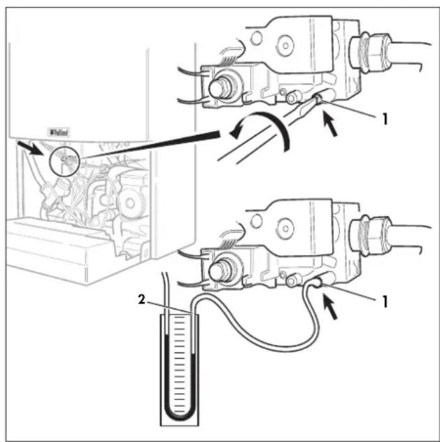 Technical diagram showing mechanical assembly with labeled components and directional arrows indicating motion or force.