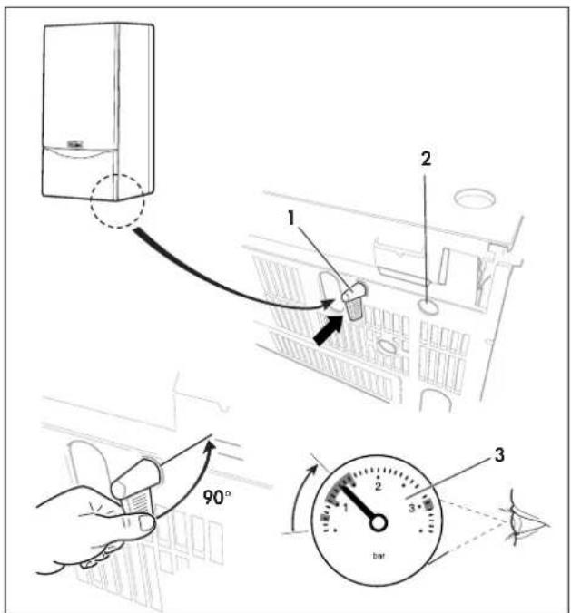 Diagram illustrating a door control mechanism with labeled parts and angle measurement.
