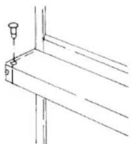 Pure technical line drawing of a structural beam with a pin and support (no text or symbols)