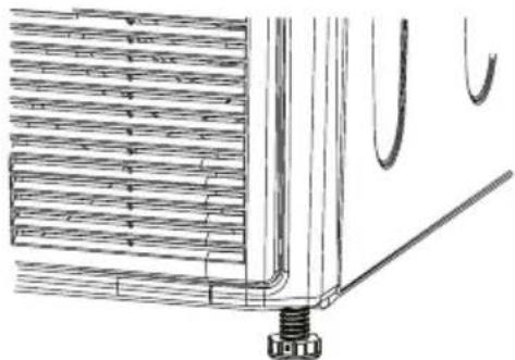 BEKO DC 7110 - Réglage des pieds - 1