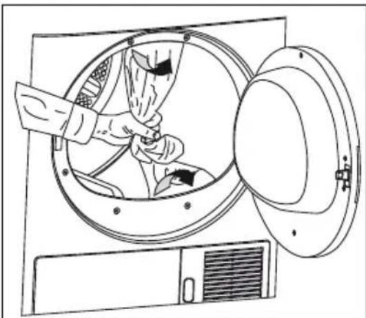 BEKO DC 7110 - Verwijderen van de transportbeveiliging - 1