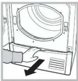 INDESIT IDCA 835 - Condensor - Het is noodzakelijk het stof uit de condensor te halen, doe dit elke week. - 1