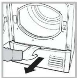INDESIT IDCA 835 - Kondensatoreinheit - Es ist notwendig, die Flusen auf dem Kondensator jeden Monat zu entfernen. - 1