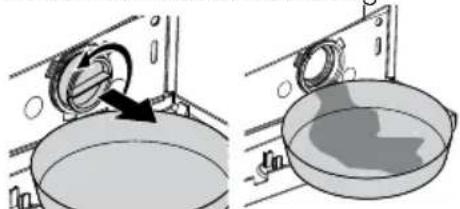 BEKO WMB 51421 - Resterend water wegpompen en de pompfilter reinigen - 3