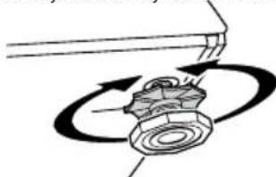 Diagram of a mechanical device with rotating arrows indicating motion (no text or symbols)
