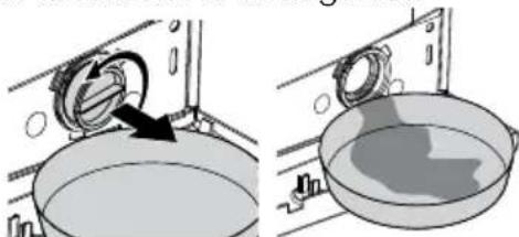 BLOMBERG WNF 8543 ACE20 - Eliminare eventuale acqua residua e pulire il filtro della pompa - 4