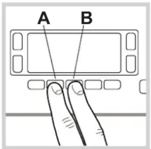 A B