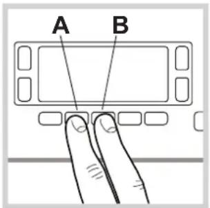 A B