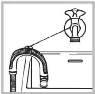 HOTPOINT Maxi WMG 642 - Anschluss des Ablaufschlauches - 2
