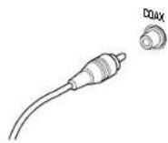 MARANTZ DV7600 - Aansluiting coaxiale kabels - 1