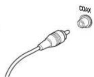 MARANTZ DV7600 - Collegare i cavi coassiali - 1