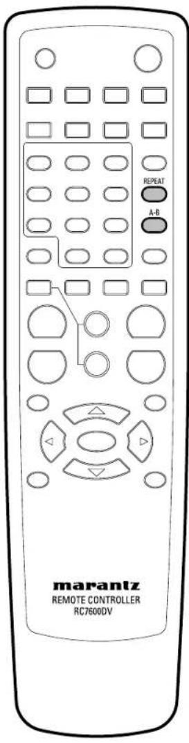 REPEAT A-B marantz REMOTE CONTROLLER RC7600DV