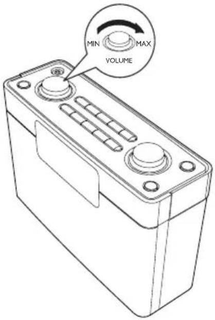 PHILIPS AE5430 - Réglage du volume - 1