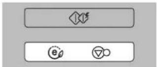 Diagram showing two labeled boxes with icons: a diamond icon above and two circular symbols below, likely representing a process or system.