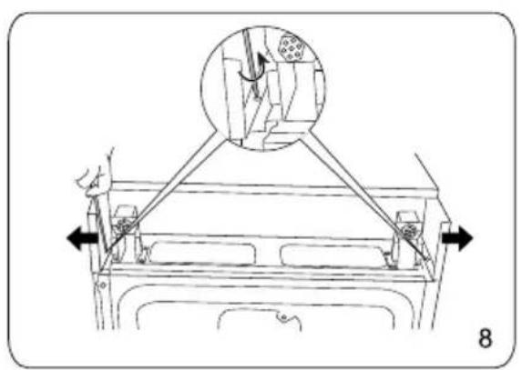 Diagram showing vehicle suspension system with labeled components and directional arrows indicating movement.