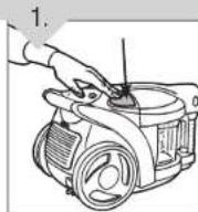 DIRT DEVIL M082750 Breeze - REBOBINADO/LIBERACIÓN DEL CORDÓN ELÉCTRICO - 2