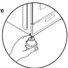 CANDY CGM 6522 SHW - HÖHENREGULIERUNG DER FÜSSE - 3