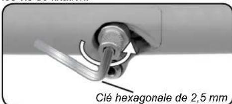 Clé hexagonale de 2,5 mm