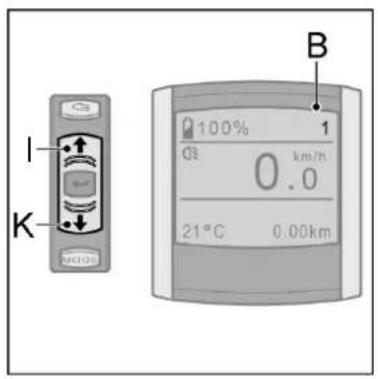 I K M1025 B 100% 1 km/h 0.0 21°C 0.00km