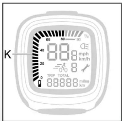 Batavus ION Technologie - • Batteripakkens fyldningsgrad (K) - 4