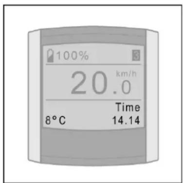 100% 20.0 km/h Time 8°C 14.14