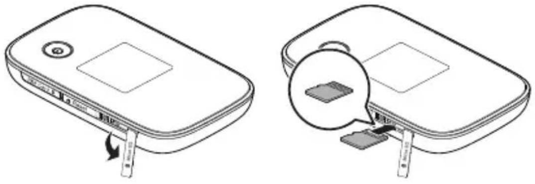 HUAWEI E5776 - Installeren van de microSD-kaart - 1