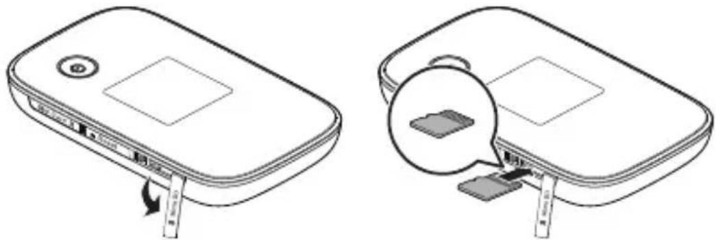 HUAWEI E5776 - Installazione della scheda microSD - 1