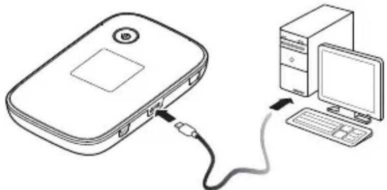 HUAWEI E5776 - Méthode 2 : Charger l'appareil à l'aide d'une connexion à un ordinateur - 1