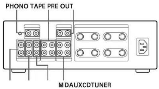 PHONO TAPE PRE OUT MDAUXCDTUNER