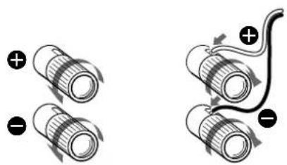 Diagram showing two mechanical or electrical setups with circular components and directional arrows, no text or symbols present.