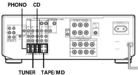 PHONO CD TUNER TAPE/MD