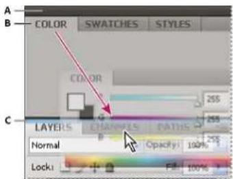 A B COLOR SWATCHES STYLES COLOR 255 C LAYERS CHANNELS PATHS 255 Normal Opacity: 100% Lock: Fill: 100%
