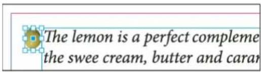 The lemon is a perfect compleme the swee cream, butter and carar