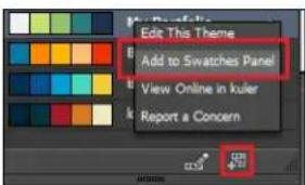 Edit This Theme Add to Swatches Panel View Online in kuler Report a Concern