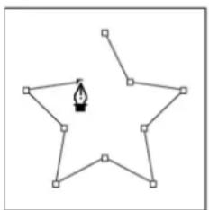 Simple line drawing of a five-pointed star with a candle at the center (no text or symbols)