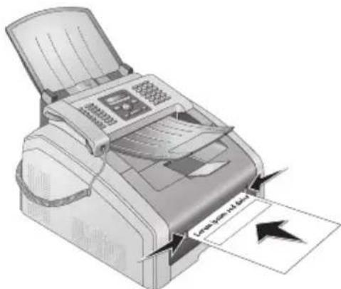 PHILIPS LPF5120 Laserfax - Introduire les modèles dans l'introduction de papier manuelle - 1