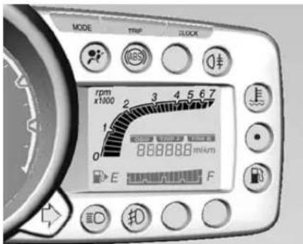 MODE TEMP SLOCK rpm x1000 2 3 4 5 6.7 1 0 888888 milum E F