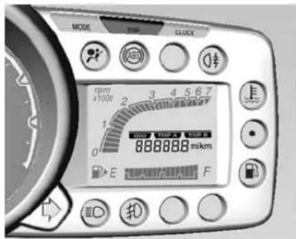 MOVE TIME CLOCK rpm ×100r 2 3 4 5 6 7 1 0 888888 mikm E F 扣