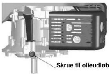 Skrue til olieudløb