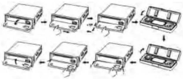 ROADSTAR RU-285BT/HP - COMMENT REMETTRE LA FACADE - 1