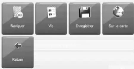 Naviguer Via Enregistrer Sur le carte Retour