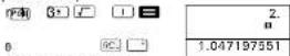OLYMPIA LCD 8210 - ■Fonctions hyperbolliques / Fonctions argument - 26