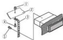 PIONEER DEH-8450BT - 3Installtheunitasillustrated. - 1