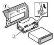 PIONEER DEH-8450BT - Montagem dianteira DIN - 1