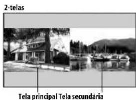 2-telas Tela principal Tela secundária