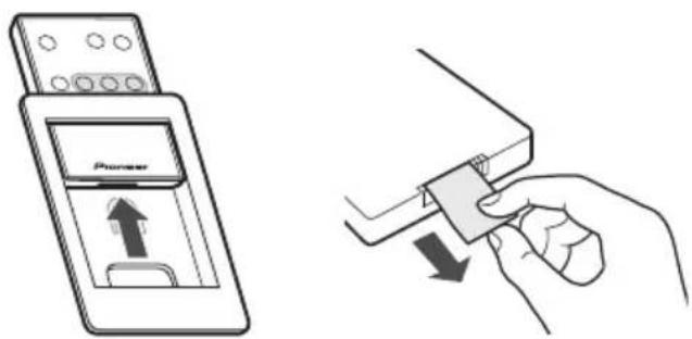 PIONEER XW-NAS3 - Antes de emplear del mando a distancia - 1
