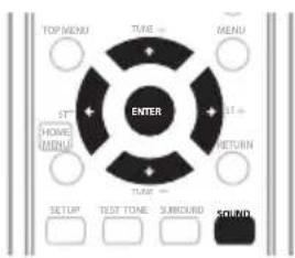 TOP MENU TYPE — MENU ENTER HOME MENU SETUP TEST TIME SURROUND START