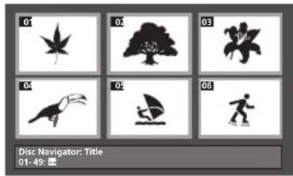01 02 03 04 05 06 Disc Navigator: Title 01-49: