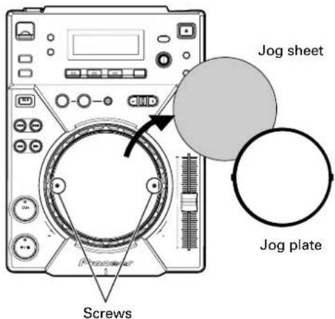 Jog sheet Jog plate Screws