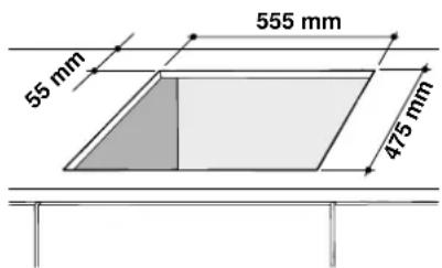 55 mm 555 mm 475 mm
